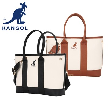 🔜 快速出貨 KANGOL 英國 袋鼠 帆布托特包 附背帶 【66258704 】 包包 托特包 媽媽包 手提包