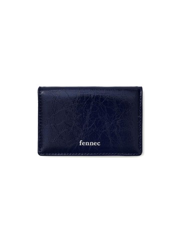 CRINKLE SOFT CARD CASE [NAVY BLUE]