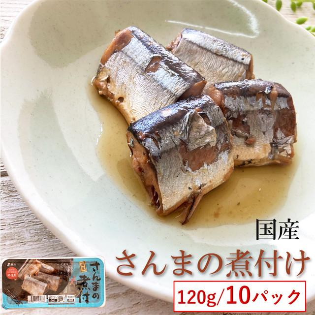 魚 国産 さんまの煮付 120g×１０パック 箱 保存料・化学調味料不使用