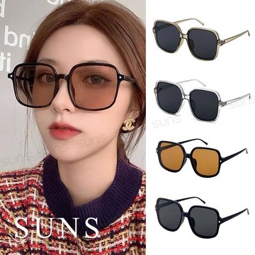 【SUNS】韓版大框墨鏡 男女適用 顯小臉墨鏡/太陽眼鏡 抗UV(23523)