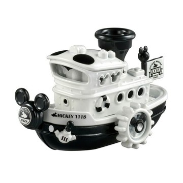 TOMICA 多美小汽車 特仕車 迪士尼 米奇蒸氣船 (黑白) 【鯊玩具】