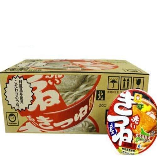 マルちゃん カップ麺 きつね うどん 即席カップめん 東洋水産 赤いきつね 12食入 1ケース(1箱) 北海道限定 カップうどん