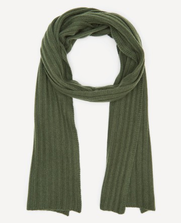 Kenneth Cole | Site Exclusive! Rib Knit Wool Cashmere Scarf in Forest