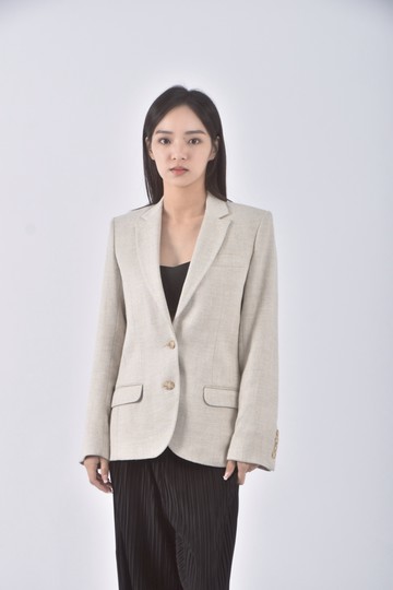 (S) 西裝杏色外套