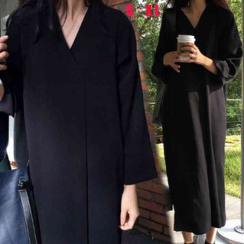 ワンピース レディース マキシワンピース ブラック シャツワンピース 長袖シャツ オーバーサイズ マキシワンピ マキシ丈ワンピー 通販 Lineポイント最大1 0 Get Lineショッピング