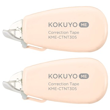 KOKUYO 國譽 ME 象牙白修正帶B罫 5.5mm幅 6m卷  粉紅沙灘  2個