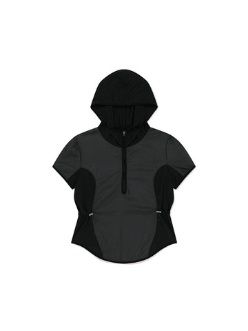 Swift Half Zip Hooded Top [Black]
