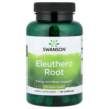 Swanson Vitamins, 刺五加根，120 粒膠囊（每粒 425 毫克）