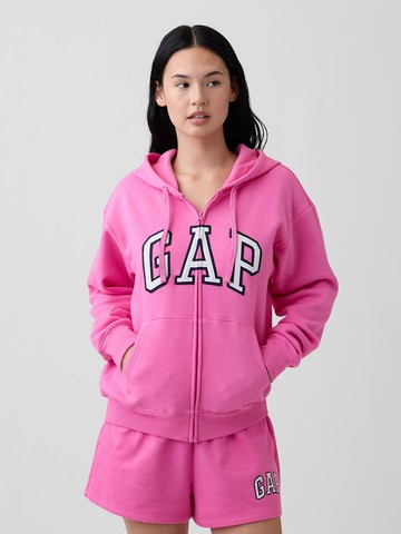 寬鬆 Gap Logo 拉鍊連帽運動衫