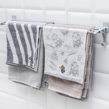 E.City_北歐風免釘無痕壁掛式3桿毛巾架