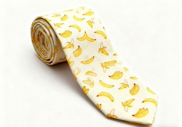 香蕉印花领带时尚英伦百搭款式限量