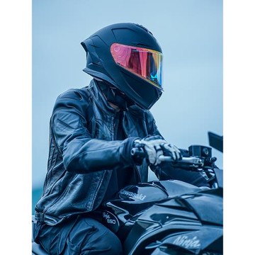 艾獅頭盔男摩托車機車全盔帶藍牙耳機大尾翼夏季3c認證雙鏡特大號