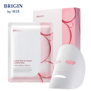 BRIGIN by 1028 大馬士革玫瑰膠原彈力面膜5入