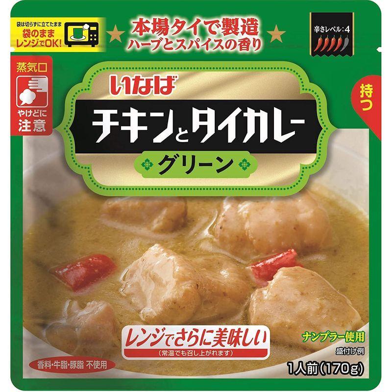 いなば食品 チキンとタイカレーグリーン 170g ×6個