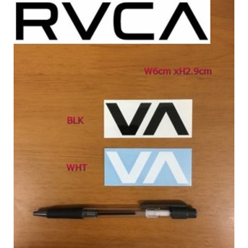 Rvca ルーカ ブランドロゴ カッティングステッカー サーフィン スノーボード スケートボードに 6cm X 2 9cm ブラック ホワイト 通販 Lineポイント最大1 0 Get Lineショッピング