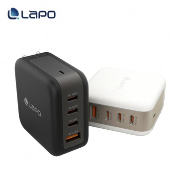 LaPO 100W 氮化鎵4口極速充電器 - 白色