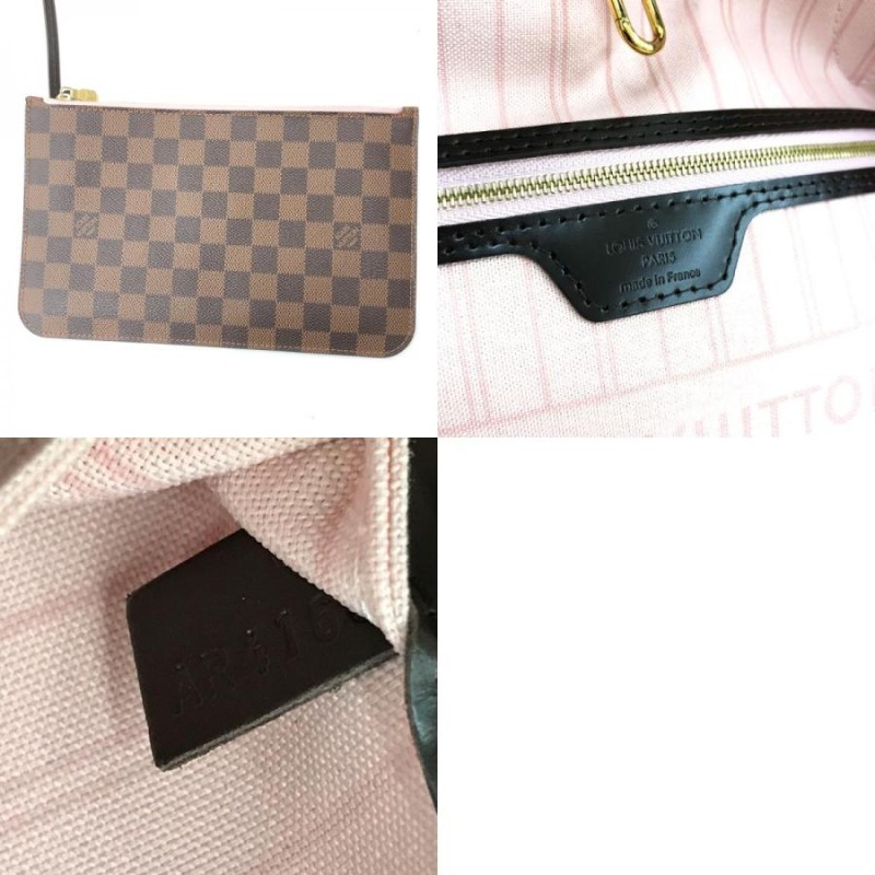 ルイ・ヴィトン LOUIS VUITTON ハンドバッグ ダミエ ネヴァーフルローズ バレリーヌ MM N41603 ポーチ付き ブラウン |  LINEブランドカタログ