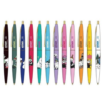 【CHL】SUN-STAR x BIC 可愛 復古 嚕嚕咪 質感 配色 金色 筆夾 0.5mm 黑墨 油性筆 鋼珠筆