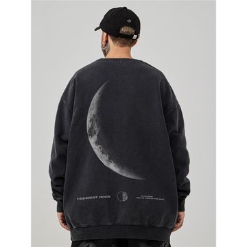 (免運)重磅美式復古嘻哈大碼衛衣男純棉水洗做舊高街外套加絨加厚秋冬款