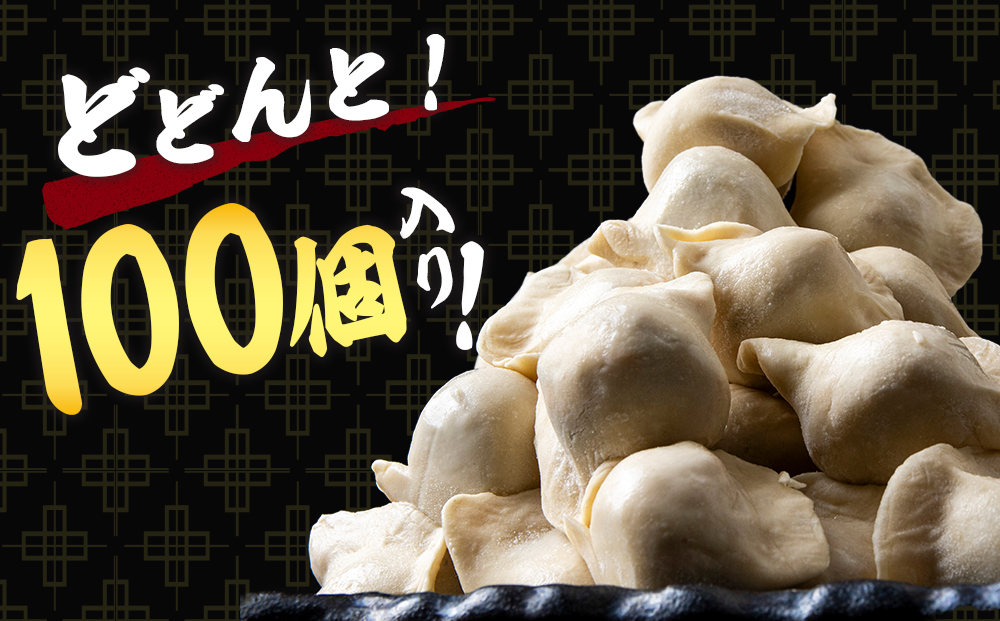 だぶだぶの肉汁をすすりたくなる餃子 100個（20個入×5パック） BE008