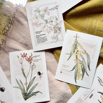 春季的呢喃祝福 插畫卡片 萬用卡片 明信片