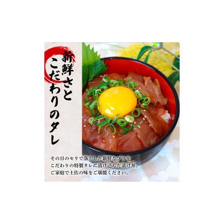 ふるさと納税 これが魚屋の漬け丼だ！〜ブリ〜 《訳あり》 ８０ｇ×５P ブリ ぶり 鰤 漬け丼 漬け どんぶり 丼 5パック 海鮮 魚 真空パック .. 高知県田野町