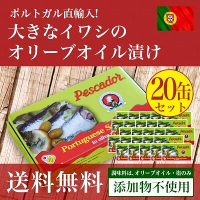 大きなイワシのオリーブオイル漬け125g 20個セット