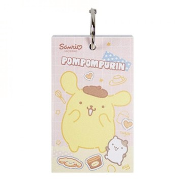 小禮堂 Sanrio 三麗鷗 布丁狗 方格單字卡便條本 (粉格甜點)