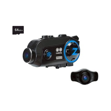 【Philo 飛樂】Z2dual雙錄版 前後鏡安全帽藍芽行車紀錄器【贈送64G記憶卡】