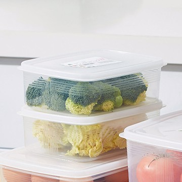 透明可微波冷凍密封食物保鮮盒-1.3L-3入 單一規格