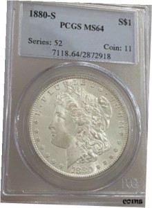 品質保証書付】 アンティークコイン NGC PCGS 1880-S Morgan Silver