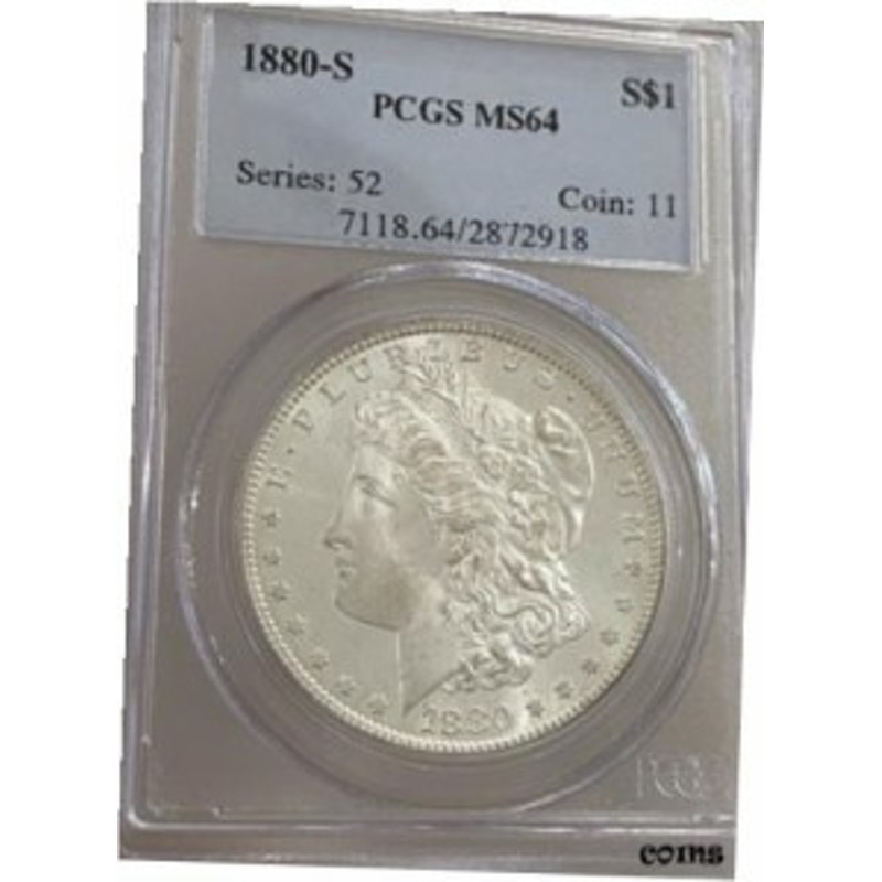 品質保証書付】 アンティークコイン NGC PCGS 1880-S Morgan Silver