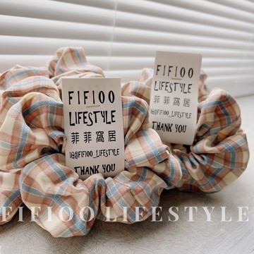 英倫格子學院風髮圈｜大腸圈｜英倫學院