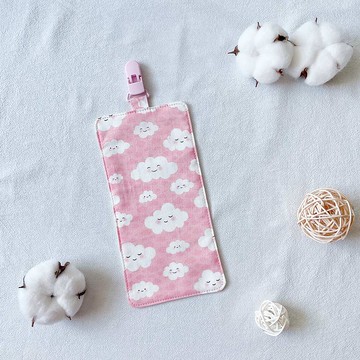 粉紅雲朵 幼兒園 手帕夾 幼兒園必備 手帕 兒童手帕 擦手巾