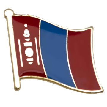 A-ONE 蒙古國旗別針套裝 15mm x 17mm x 1mm  彩色  2組