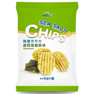 統一生機 海鹽洋芋片(岩燒海苔) 50公克/包(超商限2包)