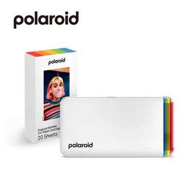 Polaroid 寶麗來 Hi·Print 手機相片印相機-白色 超值組合(DH1+DHP1)