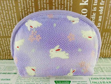 【震撼精品百貨】招財貓 招き猫 面紙化妝包-紫兔子 震撼日式精品百貨