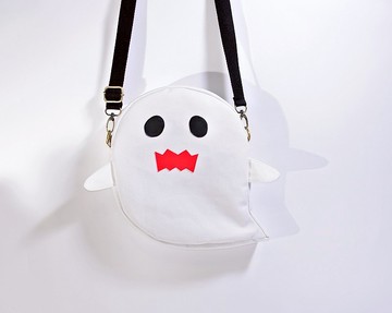 幽靈 調皮鬼 斜背包(白) Gost crossbody bag 萬聖節 造型背包