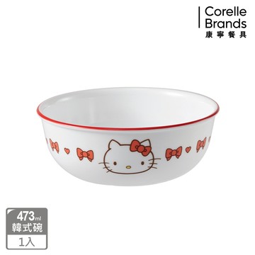 (全新IP授權)【康寧餐具 CORELLE】Hello Kitty 473ml韓式飯碗