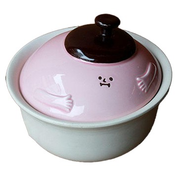 小畫家 1合陶鍋 高8cm 總高14cm 滿水量780c.c 產地日本  17.5cm  1個