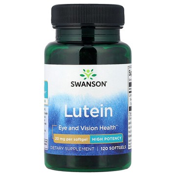 Swanson Vitamins, 葉黃素，優效，20 毫克，120 粒軟膠囊