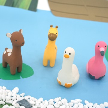 parisdog長頸小動物乳膠發聲玩具 (寵物玩具)