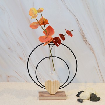 YU Living 北歐風裝飾玻璃管花器(黑色)