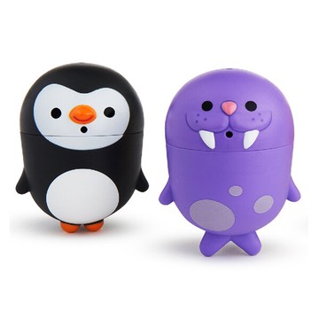 美國 munchkin 噴水洗澡玩具2入(可拆洗)-企鵝/海象【悅兒園婦幼生活館】