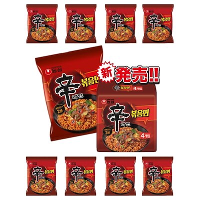 [ついに新商品] 辛ラーメン炒め麺2袋(8個) 辛ラーメン新商品 ブルダック炒め麺に挑戦 ラーメン