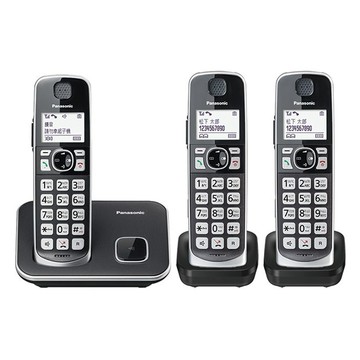 【蝦皮直營】Panasonic 國際牌 KX-TGE613TW 中文數位大字鍵三話機無線電話 廠商直送