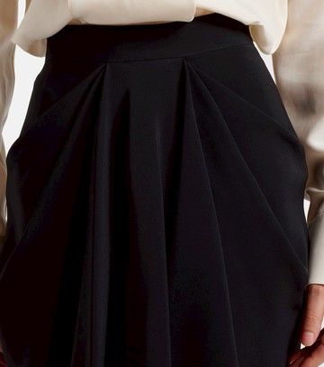 Givenchy Draped crêpe cady midi skirt