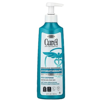 Curel, Hydratherapy，溼潤皮膚保濕乳，瘙癢緩解，無香，12 液量盎司（354 毫升）