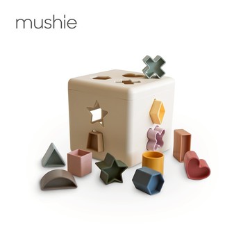 【mushie】形狀配對積木盒✨送禮首選✨新生禮✨彌月禮✨育兒好物